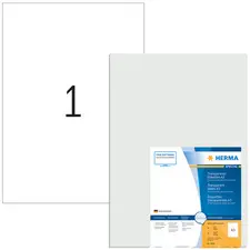 HERMA Etiquette en film, transparent, A3, 297 x 420 mm