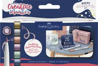 FABER-CASTELL Creative Marker GOLDFABER, étui de 6