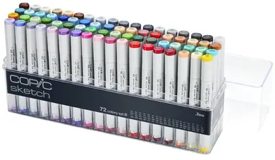 COPIC Marqueur sketch, set de 72 B