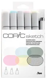COPIC Marqueur sketch, kit de 6 "Blending Basics