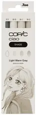 COPIC Marqueur ciao, kit 3+1 SHADE "Light Warm Gray