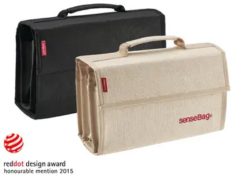 transotype Portefeuille "senseBag" pour 72 crayons, noir