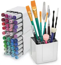 deflecto Organiseur pour marqueurs, blanc
