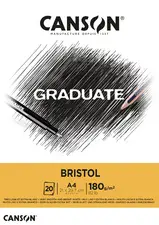 CANSON Bloc de dessin GRADUATE BRISTOL, A4