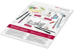 Tombow Bloc de papier dessin "Bristol", A4, uni, 250 g/m2