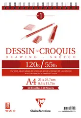 Clairefontaine Bloc papier dessin "Dessin - Croquis", A4