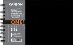 CANSON Carnet de croquis ONE, 216 x 140 mm, noir
