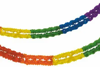 PAPSTAR Guirlande pour grande salle "Rainbow", 160 mm