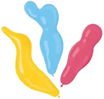 PAPSTAR Ballon de baudruche "Figures", couleurs assorties