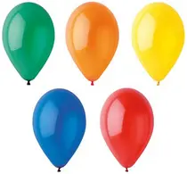 PAPSTAR Ballon de baudruche "Crystal", couleurs assorties