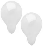 PAPSTAR Ballon de baudruche, diamètre: 250 mm, blanc
