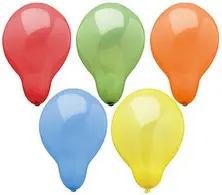 PAPSTAR Ballon de baudruche, diamètre: 190 mm, assorti