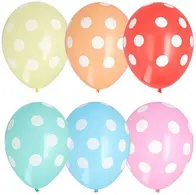 PAPSTAR Ballon de baudruche "Dots", couleurs assorties