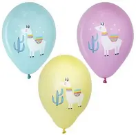 PAPSTAR Ballon de baudruche "Lama", couleurs assorties