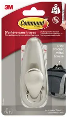 3M Command Crochet en métal "Classic", taille L, argent