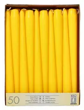 STARPAK Bougie de chandelier, 22 mm, pack de 50, jaune