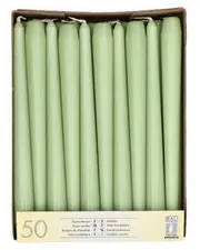 STARPAK Bougie de chandelier, 22 mm, pack de 50, vert jade