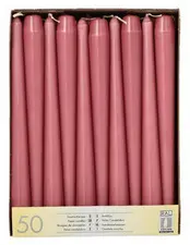 STARPAK Bougie de chandelier, 22 mm, pack de 50, vieux rose