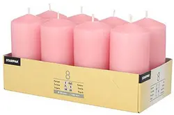 STARPAK Bougie cylindrique, diamètre: 50 mm, vieux rose
