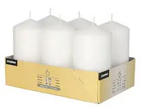 STARPAK Bougie cylindrique, diamètre: 60 mm, blanc