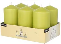 STARPAK Bougie cylindrique, diamètre: 60 mm, kiwi