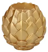 STARPAK Bougie sphérique "Pine Cone", or