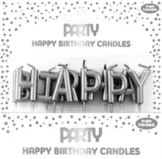 Clairefontaine Set bougies d'anniversaire Happy Birthday