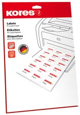 Kores Etiquette universelle, diamètre: 24 mm, blanc