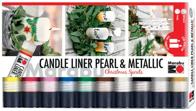 Marabu Marqueur pour bougie Candle Liner "Christmas Spirits