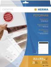 HERMA Pochettes pour négatifs, pour 7 x 6 negatifs, clair