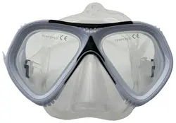 SCHILDKRÖT Masque de plongée pour adultes "Tupai", noir/gris