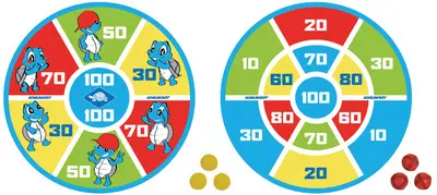 SCHILDKRÖT Soft Dart-Set, Durchmesser: 380 mm