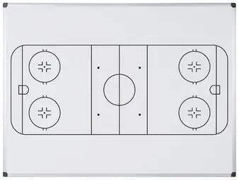 Bi-Office Tableau blanc mural terrain de hockey 600 x 450 mm