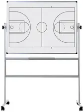 Bi-Office Tableau blanc mobile, basket, 1.200 x 900 mm