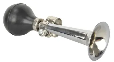FISCHER Klaxon trompe de vélo, chromé, argent