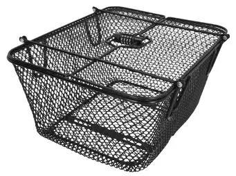 FISCHER Panier pour porte-bagages de vélo PLUS Safe, noir