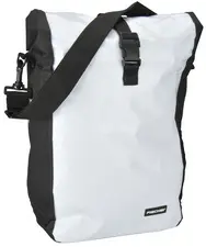 FISCHER Sacoche de vélo Coursier, blanc / noir