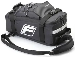 FISCHER Sac pour porte-bagage de vélo 2 en 1, noir