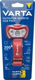 VARTA Lampe frontale LED "Outdoor Sports H20 Pro",rouge/gris