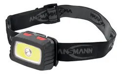 ANSMANN Lampe frontale LED HD200B, 200 Lumen, IP44