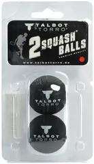 TALBOT torro Balle de squash, moyen, blister de 2, noir