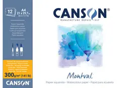 CANSON Bloc papier aquarelle "Montval", 160 x 284 mm
