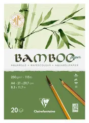 Clairefontaine Bloc de papier aquarelle BAMBOO, 250 g/m2, A5