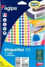agipa Pastille de couleur, diamètre: 8 mm, rond, vert