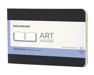 MOLESKINE Album de croquis, carré, 120 g/m2, carton, noir