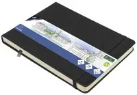 kangaro Cahier de croquis, couverture PU rigide, A5, noir