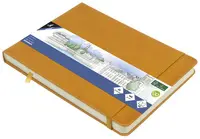 kangaro Cahier de croquis, couverture PU rigide, A5, ocre