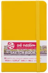 ROYAL TALENS Art Creation Carnet de croquis, 90x140 mm,jaune