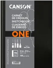 CANSON Carnet de dessin ARTBOOK ONE, 102 x 152 mm, noir