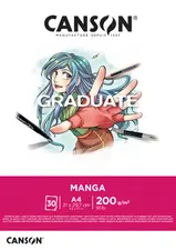 CANSON Bloc de dessin GRADUATE Manga, A3